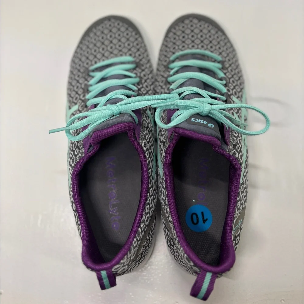 ASICS MetroLyte Women’s Size 10 Gray Teal Purple Running Sneakers Q481N Lightwei - Picture 14 of 15